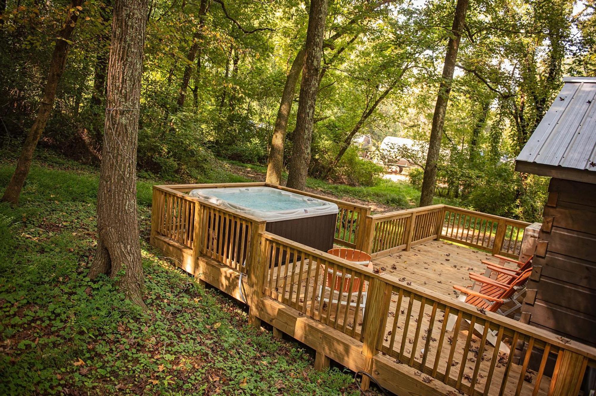 Lena Cabin Wooded Tiny Cabin - Hot Tub Chattanooga Exteriér fotografie